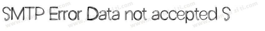 SMTP Error Data not accepted SMTP字体转换